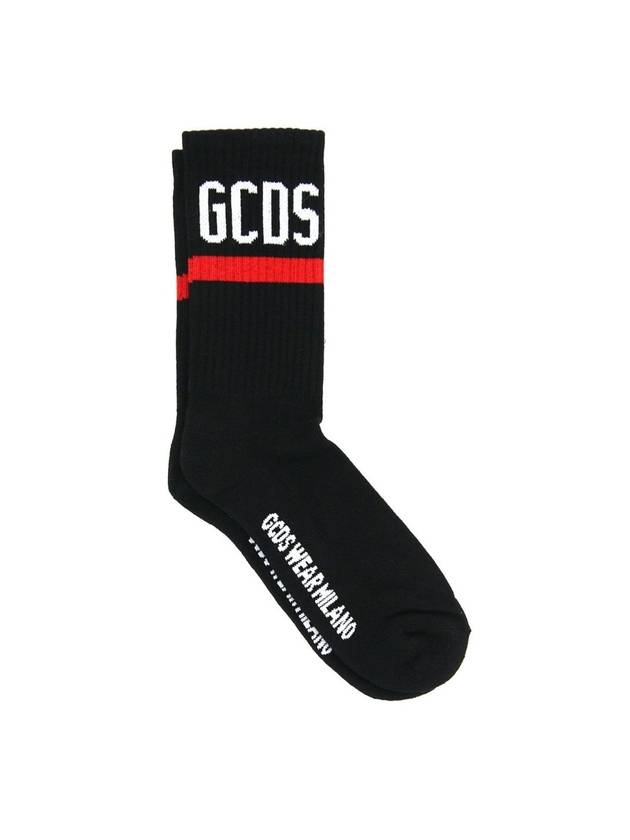 logo motif socks black - GCDS - BALAAN 1