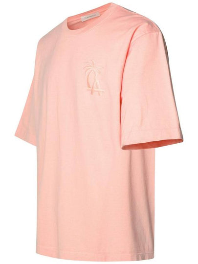 Laneus Pink Cotton T-Shirt - LANEUS - BALAAN 2