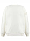 Waffen Patch Ghost Piece Cotton Sweatshirt Ivory - STONE ISLAND - BALAAN 2