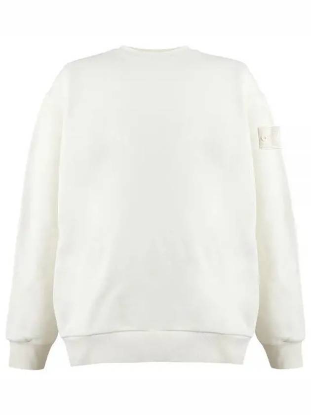 Waffen Patch Ghost Piece Cotton Sweatshirt Ivory - STONE ISLAND - BALAAN 2