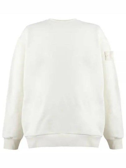 Waffen Patch Ghost Piece Cotton Sweatshirt Ivory - STONE ISLAND - BALAAN 2