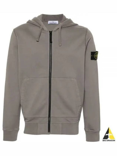 Compass Badge Zip Up Hoodie Pepper - STONE ISLAND - BALAAN 2