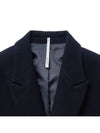 Heavy Wool Double Breasted Half Coat Navy - NOIRER - BALAAN 4