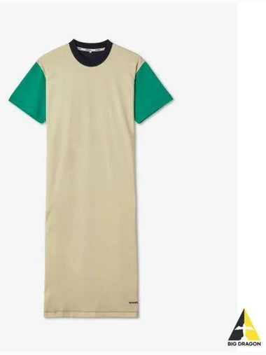 Short sleeve T shirt dress Beige Green Black CRTWWJER001COT0020126 - SUNNEI - BALAAN 1