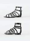 studded multistrap sandals 375354 CYU00 1000 - SAINT LAURENT - BALAAN 3