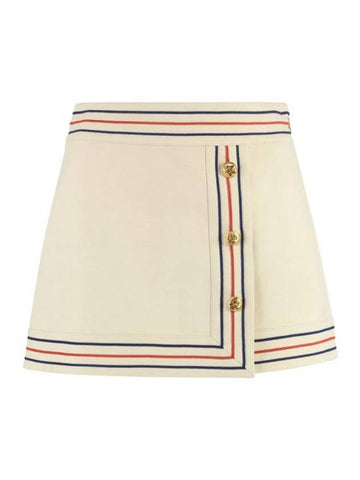 Short Skirt 744821ZAHEY 9783 IVORY - GUCCI - BALAAN.