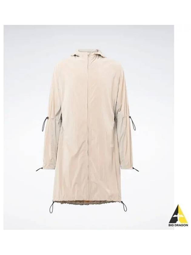 Drawstring hooded parka beige - REEBOK - BALAAN 1