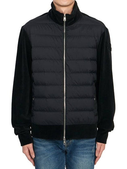 Padded Panel Zip-Up Jacket Black - MONCLER - BALAAN 2