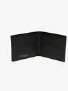 Stitched Bifold Leather Half Wallet Black - MAISON MARGIELA - BALAAN 3