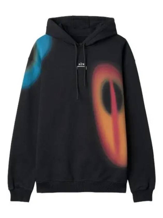 Hypergraphic Hooded Black Sweatshirt - A-COLD-WALL - BALAAN 1