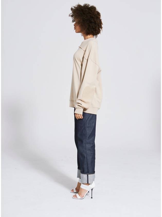 women's line color scheme sweatshirt beige - MOTH - BALAAN 3