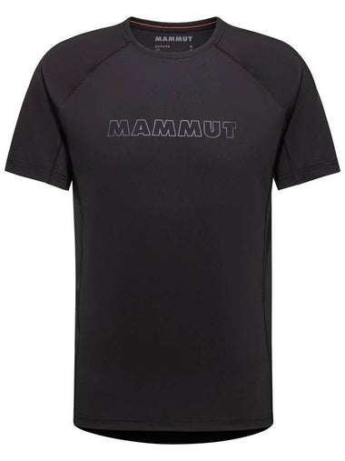 Men's Selun FL Logo Short Sleeve T-Shirt Glacier Black - MAMMUT - BALAAN 1