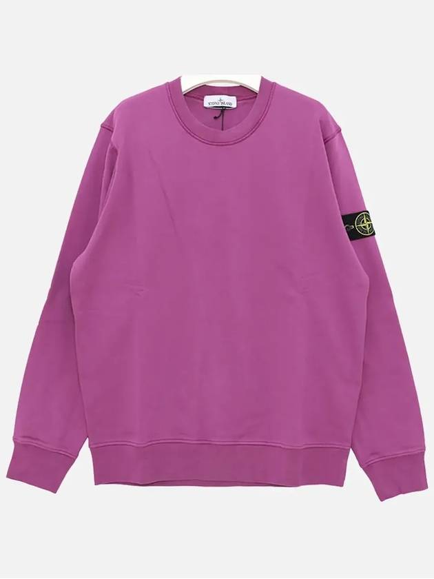 Wappen Patch Crew Neck Sweatshirt Magenta - STONE ISLAND - BALAAN 3