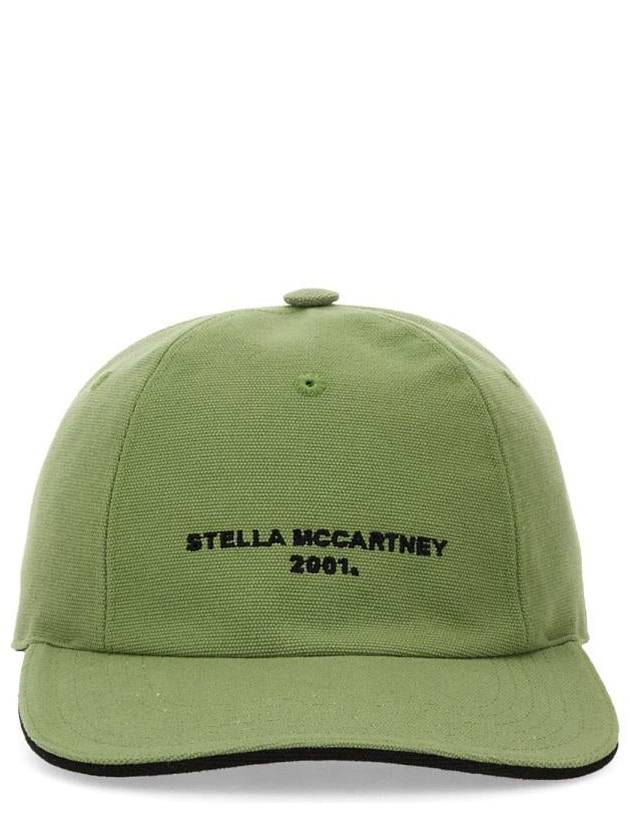 baseball logo embroidered ball cap green - STELLA MCCARTNEY - BALAAN 2