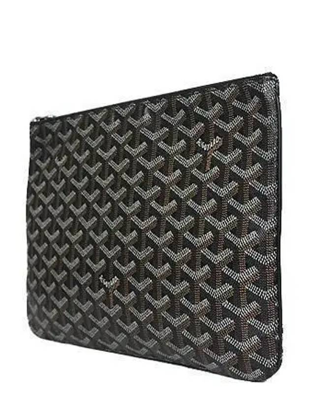 Black color logo PVC SENAT Sena MM clutch 1 - GOYARD - BALAAN 2