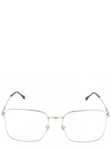 Eyewear Square Metal Glasses Silver - GUCCI - BALAAN 1