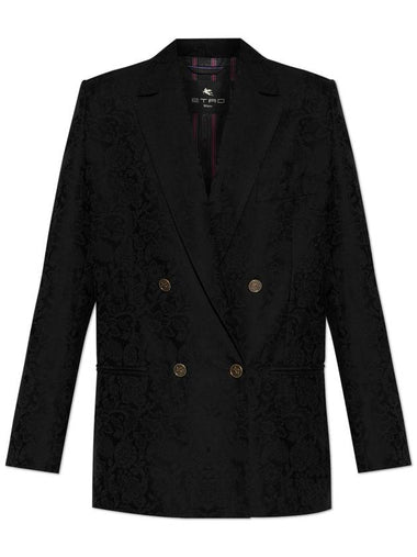 Etro Double-breasted Blazer, Women's, Black - ETRO - BALAAN 1