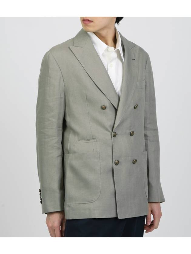 linen double jacket - BRUNELLO CUCINELLI - BALAAN 1