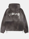 Wave Dye Beach Shell Hooded Zip Up Black - STUSSY - BALAAN 3