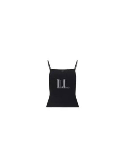 Logo Rib Sleeveless Black - COURREGES - BALAAN 2