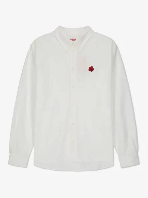 Boke Flower Long Sleeve Shirt White - KENZO - BALAAN 2