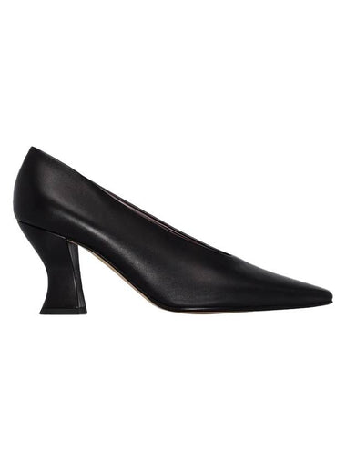 Almond Lambskin Pumps Black - BOTTEGA VENETA - BALAAN 1