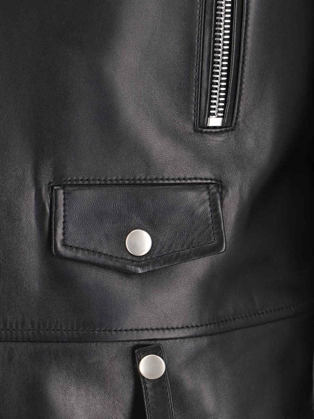 Classic Motorcycle Jacket in Lambskin Black - SAINT LAURENT - BALAAN 6