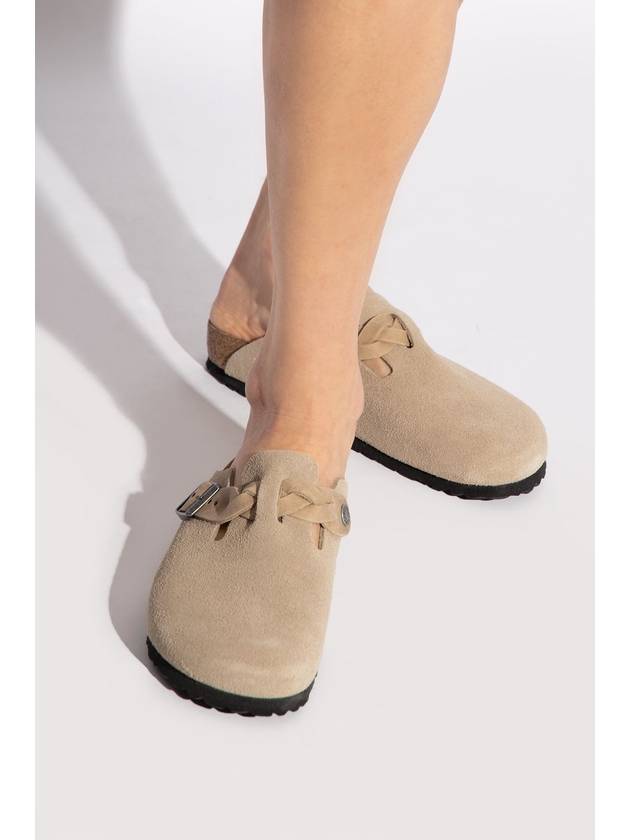 Boston Suede Mule Taupe - BIRKENSTOCK - BALAAN 3