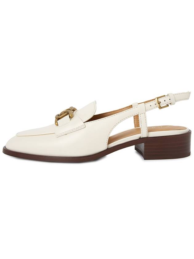 Leather Chain Loafers Ivory - TOD'S - BALAAN 4