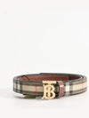 TB Vintage Check Reversible Belt - BURBERRY - BALAAN.