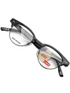 Eyewear Oval Eyeglasses Black - LEVI'S - BALAAN 1