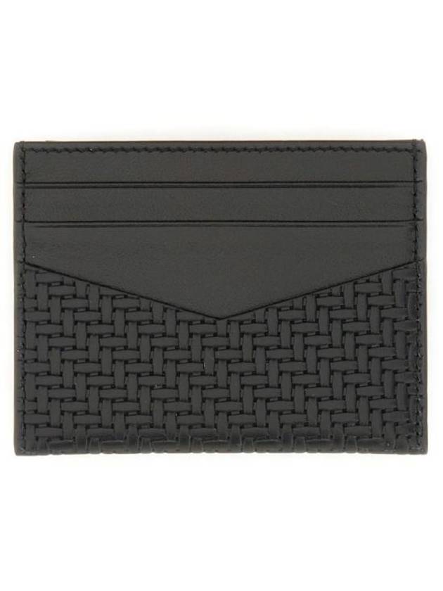 Woven Leather Card Holder - GIVENCHY - BALAAN 3