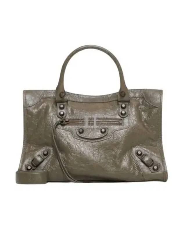 Le City Small Tote Bag Army Green - BALENCIAGA - BALAAN 2