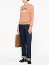 Women's Madame Logo Print Knit Top Rose - A.P.C. - BALAAN 5