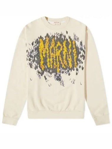 Impression Logo Sweatshirt Ivory FUMU0074P7 USCU17 - MARNI - BALAAN 1