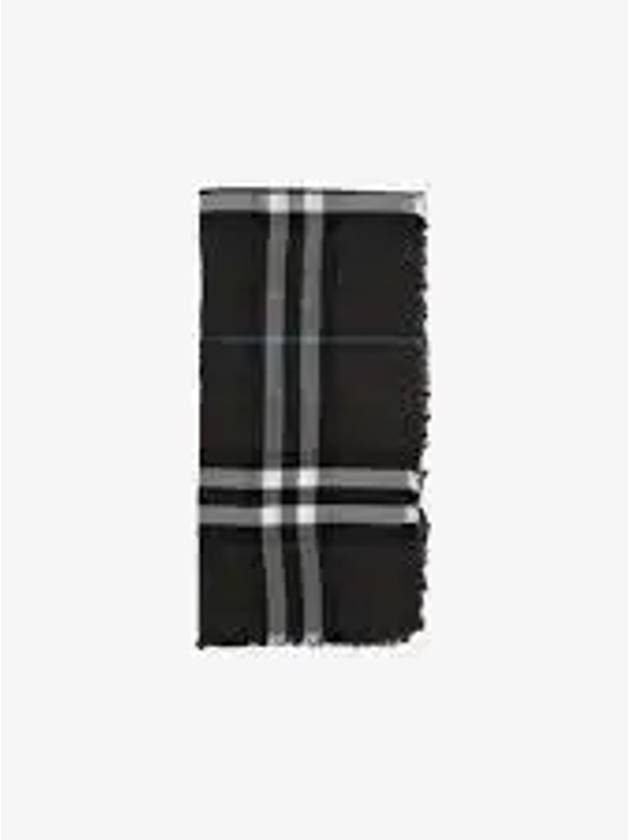 Check Wool Scarf Brown - BURBERRY - BALAAN 2