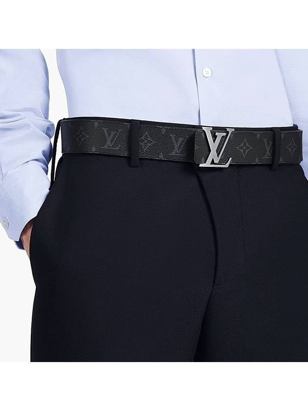 Monogram Eclipse LV silver belt - LOUIS VUITTON - BALAAN 6