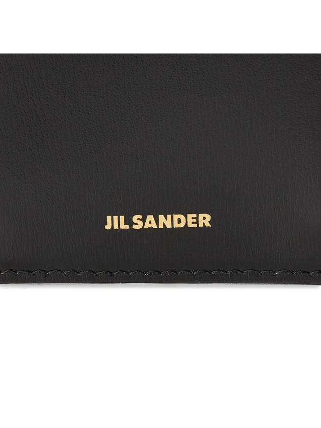 Embossed Logo Leather Card Wallet Black - JIL SANDER - BALAAN 8