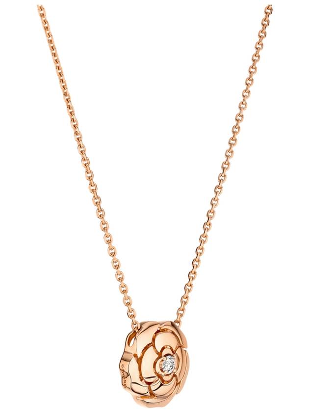 EXTRAIT DE CAMELIA necklace 18K pink gold and diamonds J11660 - CHANEL - BALAAN 3