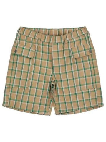 Cargo Shorts Pants Green Check - SUNFLOWER - BALAAN 1