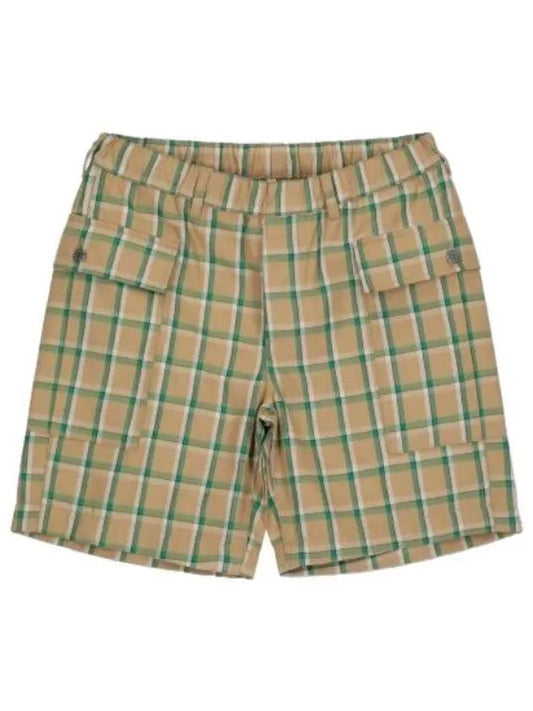 Cargo Shorts Pants Green Check - SUNFLOWER - BALAAN 1