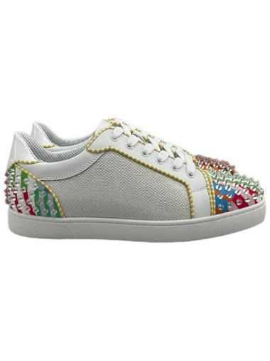 Spike Olato Low Top Sneakers White - CHRISTIAN LOUBOUTIN - BALAAN 1