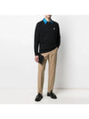 Grey Fox Head Patch Classic Sweatshirt Black - MAISON KITSUNE - BALAAN 5