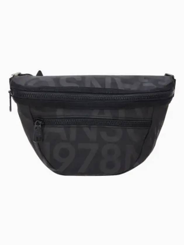 JEANS Men s Black CKJ Reversible Zipper Saddle Bag HH3830 001 - CALVIN KLEIN - BALAAN 2