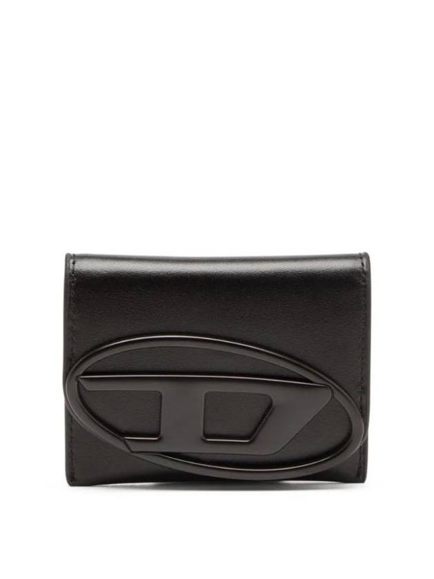 Holi-D Oval D Logo Card Wallet Black - DIESEL - BALAAN 1