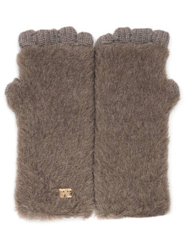 Brown Manny Alpaca Cashmere Gloves MANNY 002 - MAX MARA - BALAAN 1