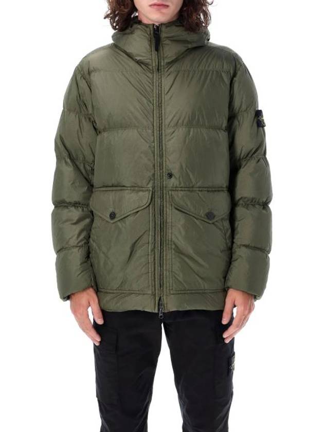 Crinkle Reps Re-Nylon Down Padding Green - STONE ISLAND - BALAAN 1