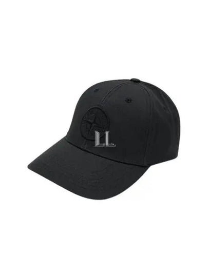 99661 Cotton Rep 6 Panel Ball Cap Black - STONE ISLAND - BALAAN 2