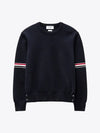 Men's Milan Stitch Armband Crew Neck Knit Top Navy - THOM BROWNE - BALAAN 2