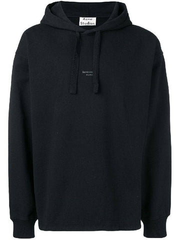 Reverse Logo Hoodie Black - ACNE STUDIOS - BALAAN 1